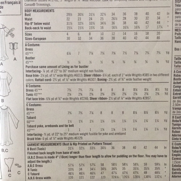 💥3/20💥Beautiful Simplicity Andrea Schewe Adult Costume sizes 12-20 - Picture 3 of 4